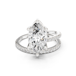 10K Crystal Butterfly <b>Ring</b> <b>Adjustable</b> <b>Size</b> - Product Image 3