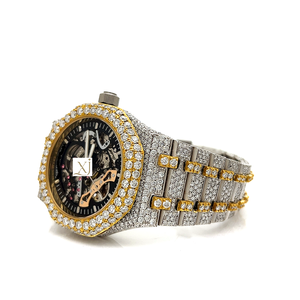 Sang Trọng Người Đàn Ông Của Bộ Xương Đồng Hồ 316L Thép Không Gỉ Trường Hợp Ronda Thạch Anh Phong Trào Kinh Doanh Thời Trang Phong Cách Hip Hop Thiết Kế Con Trỏ - Product Image 2