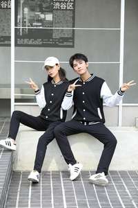 แจ็กเก็ตเบสบอลปักอักษรสำหรับผู้ชายเสื้อแจ็กเก็ตผ้าอะนิเมะแบบลำลอง - Product Image 5