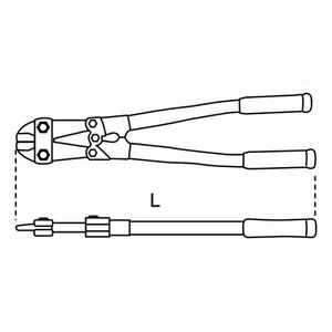 BETA Multi-Pack <b>Bolt</b> Cutter with Phosphatized Blades and Rubber Grip Handles for <b>Clamps</b> and <b>Bolts</b> - Product Image 2