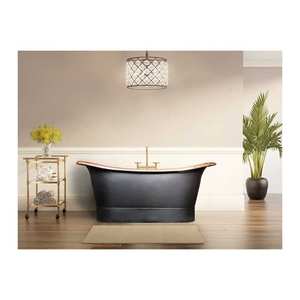 Baignoire en cuivre antique de haute qualité fabrication indienne avec un nouveau design pour salle de bain - Product Image 1
