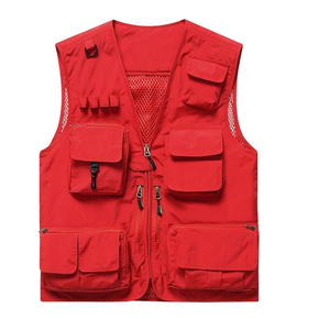 Chaleco de caza para hombre al aire libre de alta calidad Material Premium cierre de cremallera bolsillos delanteros al por mayor con logotipo personalizado - Product Image 2