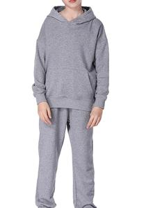 Conjuntos Deportivos Personalizados con Logotipo para Niños, Sudadera con Capucha, Conjuntos Deportivos para Niños, Conjuntos Deportivos Transpirables de Invierno al por Mayor, Conjunto de 2 Piezas - Product Image 5