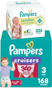 Pañales Pampers Pull On Cruisers 360 °   Pañales Desechables para Bebé Talla 4, Suministro para un Mes (144 Unidades) con Toallitas Húmedas Sensibles a Base de Agua - Product Image 3