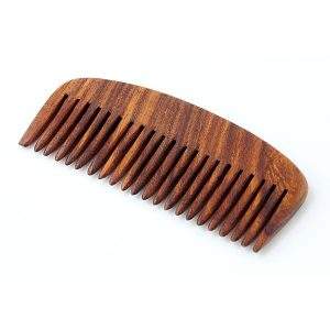 Peigne à barbe à manche en bois pour hommes pour coiffer et toiletter votre barbe par Pearl - Product Image 3