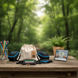 Sacche Sportive con Coulisse Lovan Fairtrade: Borsa Promozionale Sostenibile per Gadget, Eco-Friendly e Certificata Fair Trade - Product Image 3