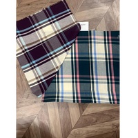 Vente en gros 100% lin polyester popeline tissu uni blanc imprimé chemises robes pour filles fil doux teint maison Slub sergé garçons