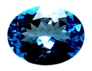 Topacio azul suizo natural 100%, tamaño de 5x3mm, forma personalizada, fabricación de joyas preciosas, piedras preciosas sueltas a los precios más baratos, venta al por mayor - Product Image 1