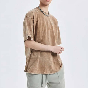 Ropa de calle transpirable, camiseta lavada con ácido para hombres, superventas, camisetas ligeras lavadas con ácido para hombres para adultos - Product Image 2