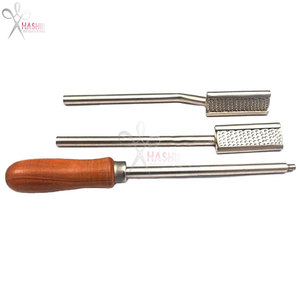 Juego de raspadores dentales veterinarios ajustables de doble ángulo recto para caballos, raspadores de dientes equinos reutilizables de acero inoxidable - Product Image 2