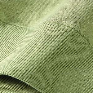 Nuevo estilo de moda transpirable hombres en blanco pulóver sudaderas con capucha 100% algodón polar de gran tamaño Boxy Fit Unisex colores sólidos - Product Image 4