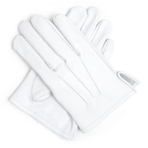 Gants en cuir souple blancs maçonniques, produits de qualité supérieure en gros, past master noir pour la vie quotidienne et les gants d'hiver - Product Image 3