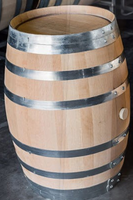 Vente en gros de fûts à bière, seaux à vin et barils à eau en chêne français et américain (Marron/Argent) - Origine UG