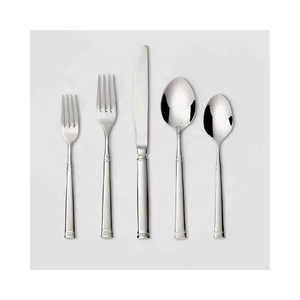 Ensemble de couverts plaqués argent de haute qualité de style luxe ensemble de couverts en acier inoxydable personnalisé accessoires de cuisine en métal de table - Product Image 4