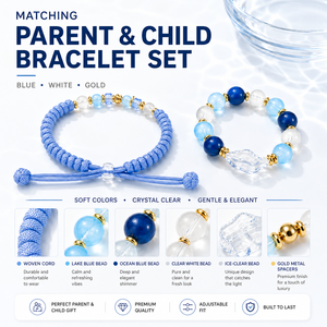 Set Collare per Animali Domestici Personalizzato e Braccialetto Coordinato per Genitori, Collare per <span class=keywords><strong>Cani</strong></span> Intrecciato Regolabile con Perline alla Moda, Braccialetto per Proprietari di Animali - Product Image 4