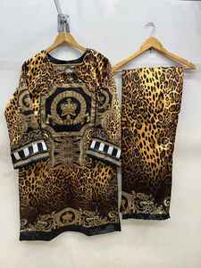 Shalwar Kameez de alta calidad para damas, trajes confeccionados bordados de exportación paquistaní en algodón/césped, decoración de encaje de talla grande - Product Image 5