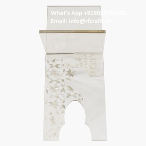 Support de livre saint en bois sculpté traditionnel avec nouveau Design étagères de lecture de houx en acrylique artisanat support de coran cadeau islamique - Product Image 2