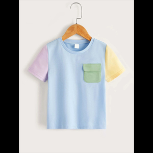 Camiseta unisex de 100% algodón con estampado personalizado para niños, camiseta informal transpirable de media manga de secado rápido con lavado ácido, venta al por mayor - Product Image 6