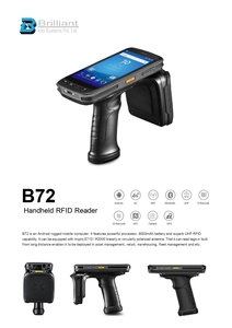 การ์ดโลหะสำหรับ C72 UHF RFID แบบมือถือที่ถอดออกได้คอมพิวเตอร์พกพาที่ทนทานการเข้าถึงสินค้าคงคลังปริมาณสูงบัตรโลหะ - Product Image 5