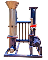 Usine de gazéification de biomasse en acier inoxydable facile à utiliser, capacité de production de 2 à 5 kW, modèle mobile semi-automatique, ISO9001
