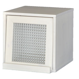 Mini armario moderno de alta calidad, madera de MDF blanca, parte superior de madera de caucho, patas de madera de pino, bonito carrito de cocina para muebles para el hogar, sala de estar - Product Image 4