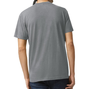 เสื้อทีเชิ้ตลำลองอัจฉริยะของผู้ชายแบบถักมียี่ห้อขนาดใหญ่พิเศษระบายอากาศได้ดีสีพื้นแบบกำหนดเองผลิตในบังคลาเทศ - Product Image 6