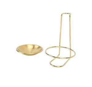 Top Venta de latón sopa cucharón cuchara soporte estante herramientas de cocina artesanías Venta caliente latón cocina cuchara soporte de descanso - Product Image 4