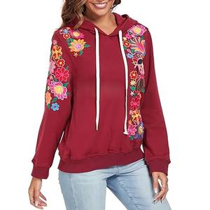 Sweats à capuche pour femmes de haute qualité avec broderie et impression personnalisée, manches longues, légers et confortables, dernière mode, prix bas - Product Image 3