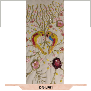 Lot Stock Fancy Decorative Beaded Mesh Lace <b>Trimming</b> for Dresses - Product Image 6