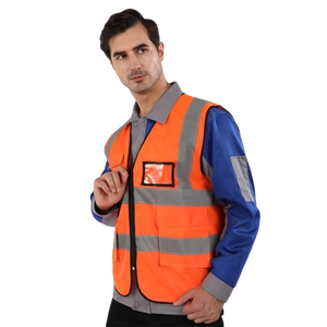 Chaleco DE SEGURIDAD reflectante de alta visibilidad verde unisex, ropa de trabajo de verano con parte superior de lona y relleno de algodón, gran oferta para hombres y mujeres - Product Image 5