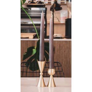 Porte-bougie en laiton de qualité supérieure, design géométrique en forme d'anneau, porte-bougie décoratif en métal, finition dorée élégante, décoration de table, cadeau pour la maison - Product Image 5