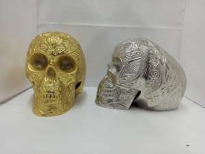 Décoration de citrouille en aluminium de qualité supérieure, finition argentée et dorée, décoration murale intérieure pour Halloween au meilleur prix - Product Image 4