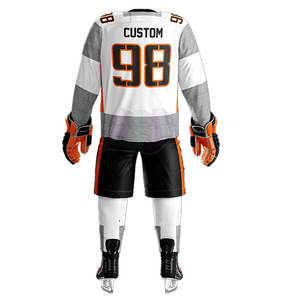 Uniformes de Hockey sobre Hielo Fabricados en Pakistán, Transpirables, de Poliéster que Absorbe la Humedad, Adecuados para Equipos, Pedidos al por Mayor - Product Image 6