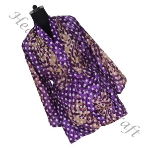 KS002 mujeres abstractas de seda pura Vintage Sari Kimono largo tamaño libre ajustable Vintage Sari Kimono Chaqueta larga Mujer seda Vintage - Product Image 3