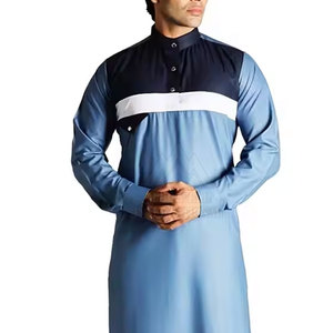 Al Dafah Thobes Hip Hop Best Plain Color sólido Hombres Thobes Transpirable New Look Machine Made Jubba Thobe para hombre - Product Image 3