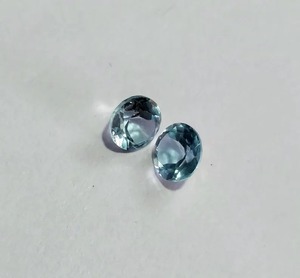 Piedra Preciosa Suelta de Aguamarina Azul Cielo Natural, Corte Brillante de 6x6mm, Certificada por Terceros, Pulido Brillante, Transparente - Product Image 4