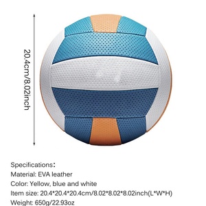Balón de Voleibol Deportivo Promocional al por Mayor, Profesional, de PU, Tamaño Oficial, Suave al Tacto, Laminado, con Logotipo Personalizado - Product Image 2