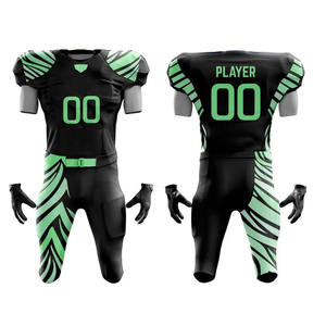 Uniforme de Fútbol Americano para Hombre Adulto de Alta Calidad, Hecho a Medida, Transpirable, Estampado, de Manga Corta - Product Image 1