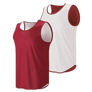 Ensemble de maillots de basket-ball unisexe pour adultes réversible, respirant, en polyester, avec découpe automatique - Product Image 6