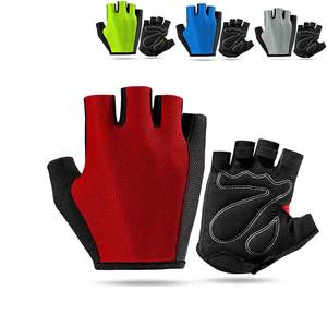 Guantes Deportivos Unisex de Medio Dedo, de Cuero PU Antideslizante, con Cierre de Tirón, Color Personalizado, para Gimnasio, Levantamiento de Pesas, Deportes y Ciclismo - Product Image 1