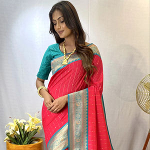 Último diseñador de seda suave Zari tejido Sari borde por FabZone - Product Image 1