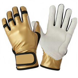 Guantes de Bateo de Béisbol de Cuero Personalizados Color Caqui, Guantes de Softbol Profesionales Antideslizantes y Duraderos para Hombre y Jóvenes con Logotipo Personalizado - Product Image 4