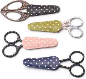 Gaine de ciseaux de broderie par les fournisseurs étui en cuir synthétique avec poignée en acier coupe de cheveux et protecteur de ciseaux de couture - Product Image 3