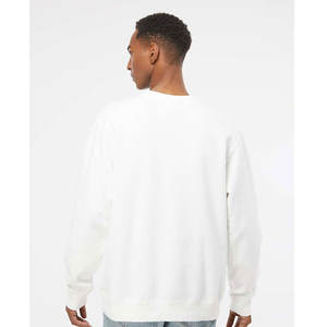 Sweat-shirt à col rond unisexe en polaire éponge blanc - Product Image 3