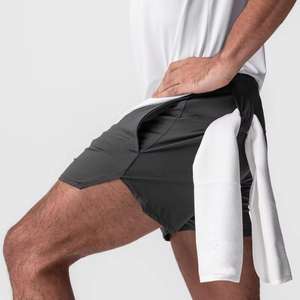 Pantalones cortos para hombre con estampado digital ecológico | Estilo cargo de lona para ropa de calle y gimnasio - Product Image 3