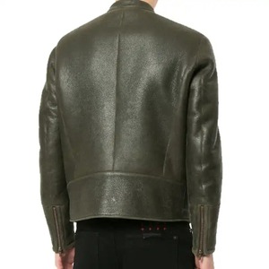 แจ็กเก็ตนักบินแบบนักขี่จักรยานหนังแท้สำหรับผู้ชายผู้หญิงพร้อมบริการ OEM กันน้ำและระบายอากาศได้ดี - Product Image 5