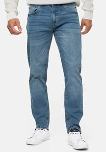 Jeans pour hommes de qualité d'exportation, logo personnalisé, style denim délavé, coupe droite, jambe large, taille plus, jeans baggy personnalisés pour hommes - Product Image 3