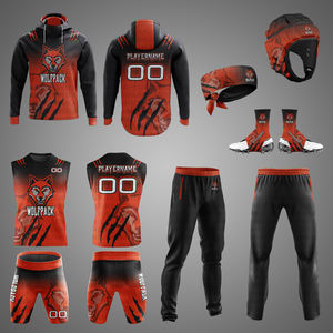 UNIFORMES DE FÚTBOL AMERICANO 7x7 DE ALTA CALIDAD PERSONALIZADOS, 100% POLIÉSTER, SUBLIMACIÓN, COMPRESIÓN, ESTILO FLAG, 2025 - Product Image 2