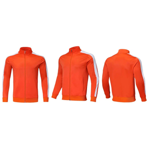 Survêtement 2 pièces décontracté en polyester pour hommes, jogging à manches longues, vêtements de sport avec fermeture éclair, survêtement de printemps - Product Image 4