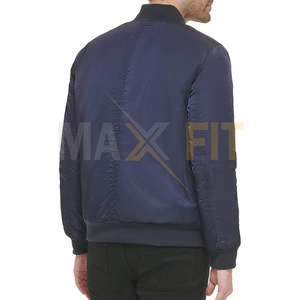 Personnalisé 2024 hommes coupe-vent à manches longues Bomber veste décontracté à capuche col toile tissu haute rue automne hiver nouvel état - Product Image 5